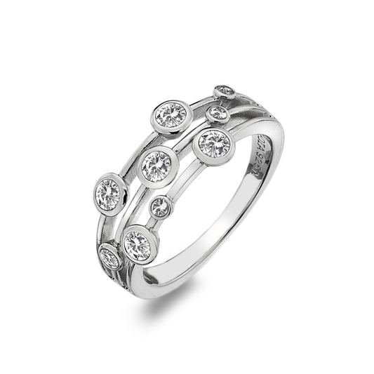 Hot Diamonds Tender Statement Silver Ring | DR207 | by Hooper Bolton