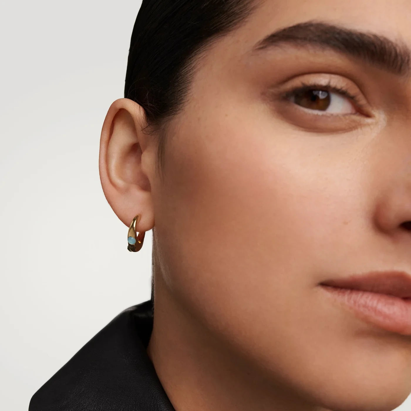 PDPAOLA | Coral Hoops Earrings | AR01-B73 | designer earrings by Hooper Bolton