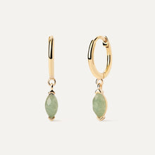 Load image into Gallery viewer, PDPAOLA | Green Aventurine Nomad Hoops Earrings | AR01-A07 | designer earrings by Hooper Bolton
