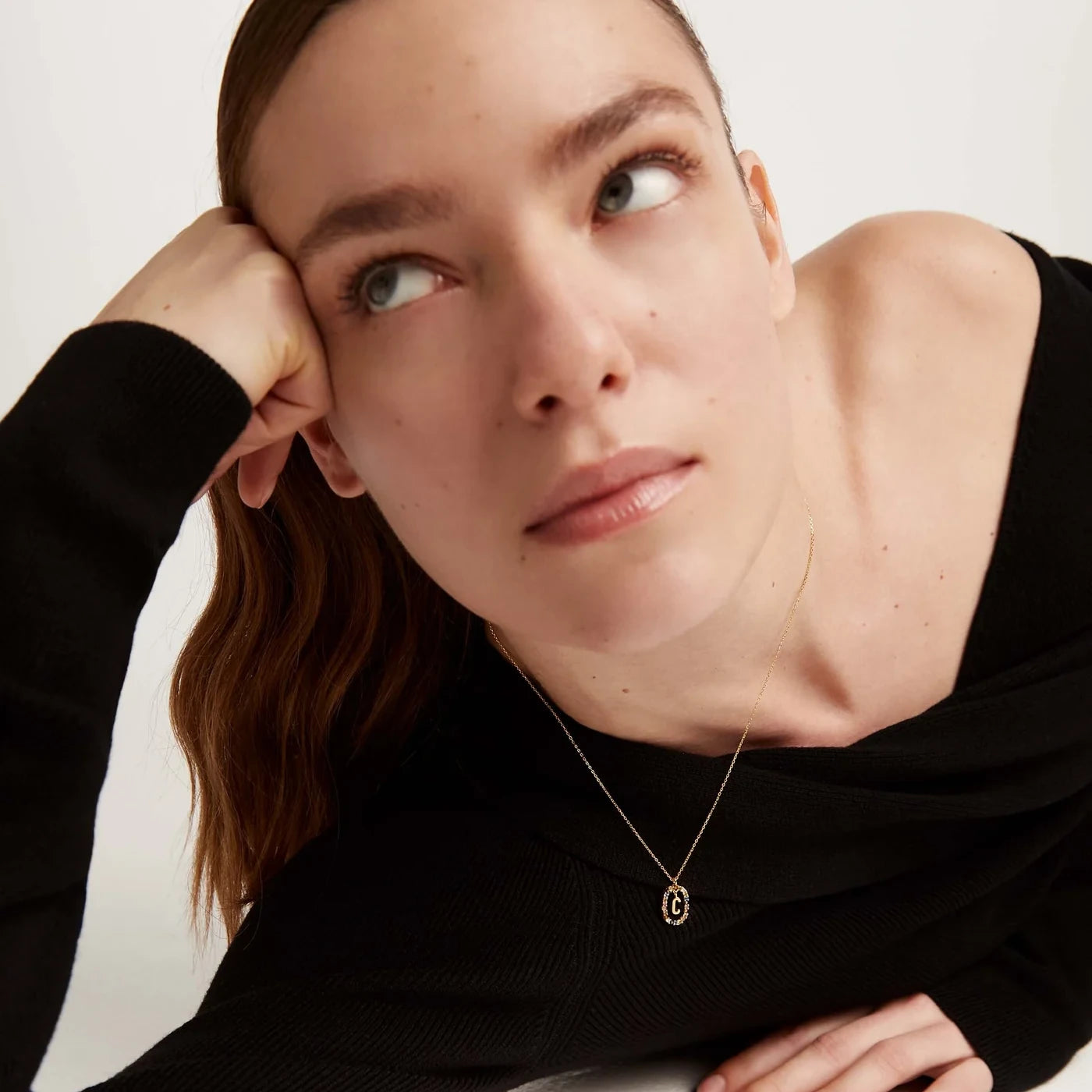 PDPAOLA | Letter C Necklace | CO01-262 | designer necklaces by Hooper Bolton