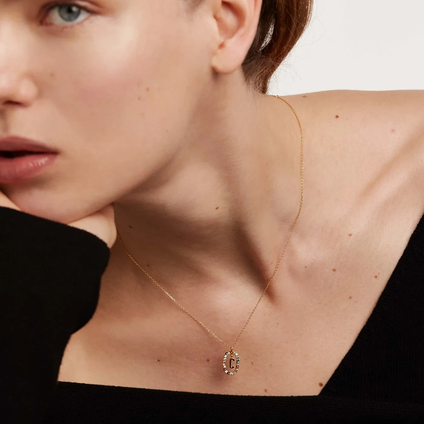 PDPAOLA | Letter C Necklace | CO01-262 | designer necklaces by Hooper Bolton