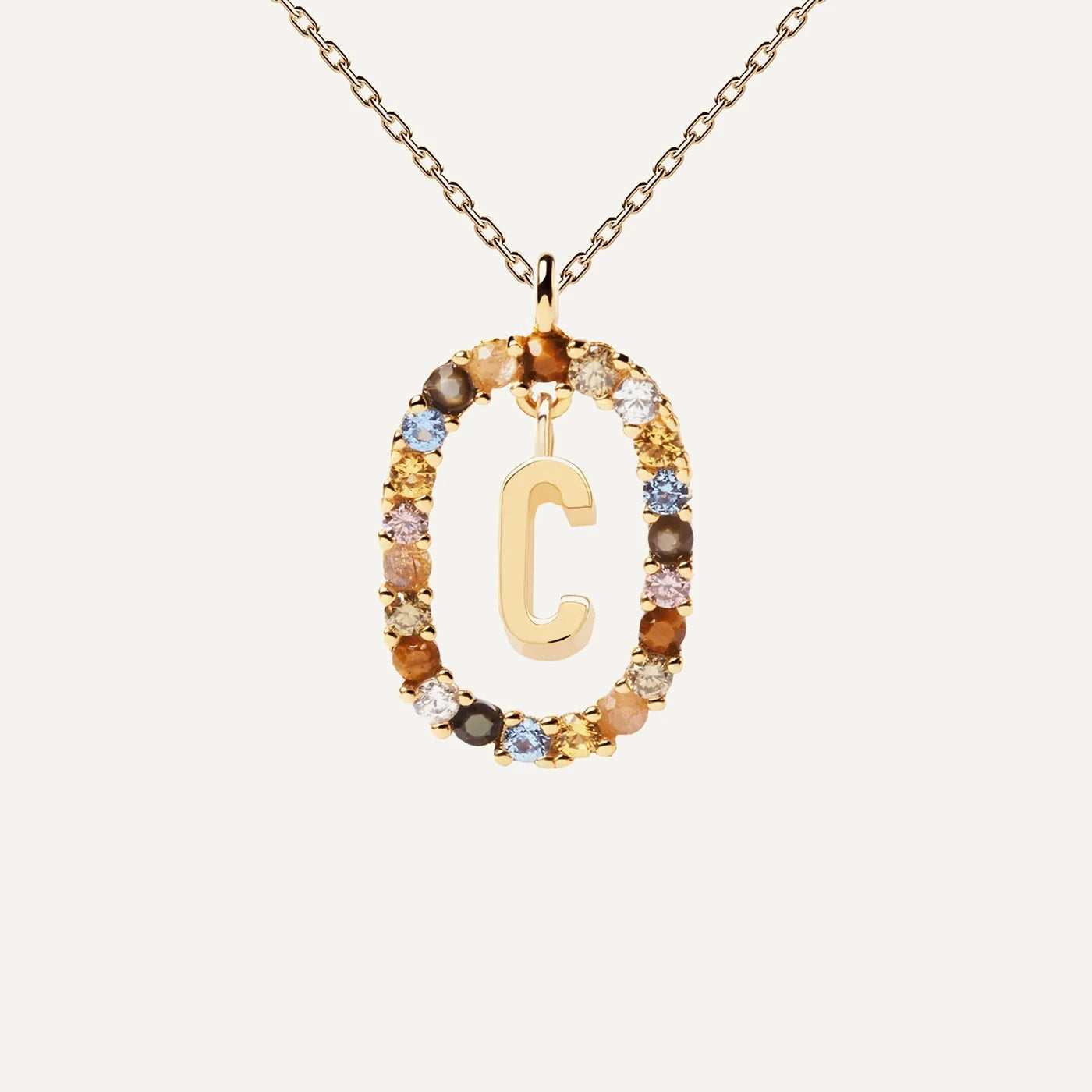 PDPAOLA | Letter C Necklace | CO01-262 | designer necklaces by Hooper Bolton