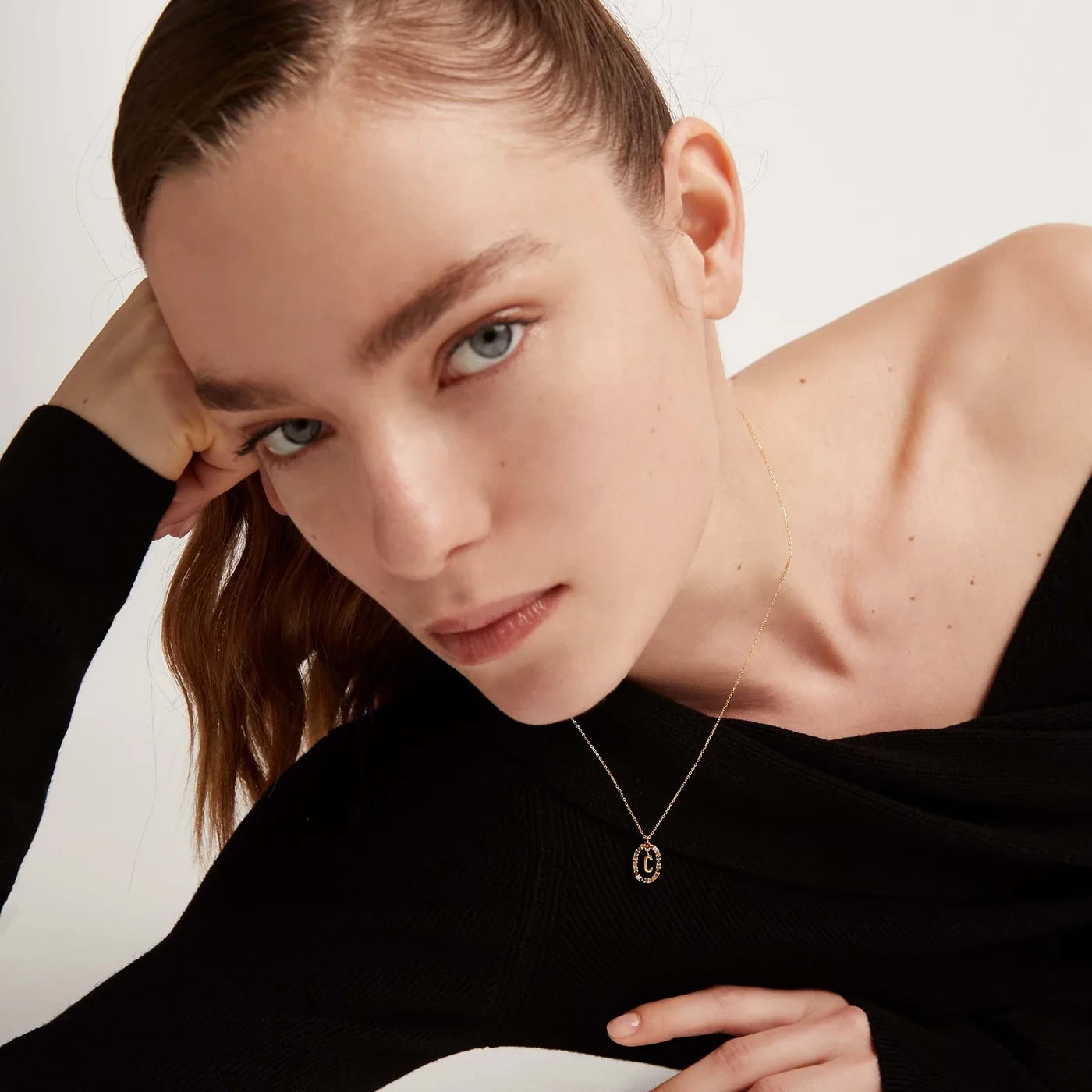 PDPAOLA | Letter C Necklace | CO01-262 | designer necklaces by Hooper Bolton