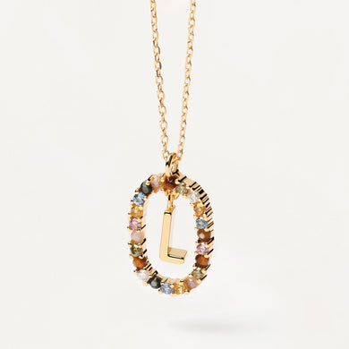PDPAOLA | Letter L Necklace | CO01-271 | designer necklaces by Hooper Bolton
