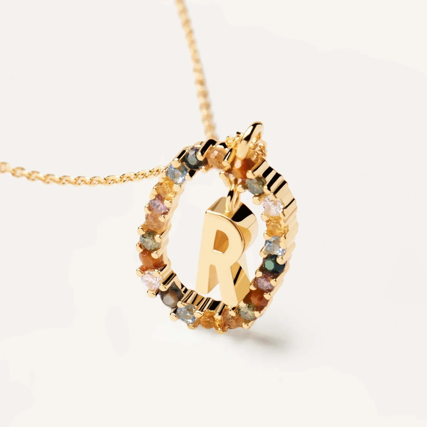 PDPAOLA | Letter R Necklace | CO01-277 | designer necklaces by Hooper Bolton