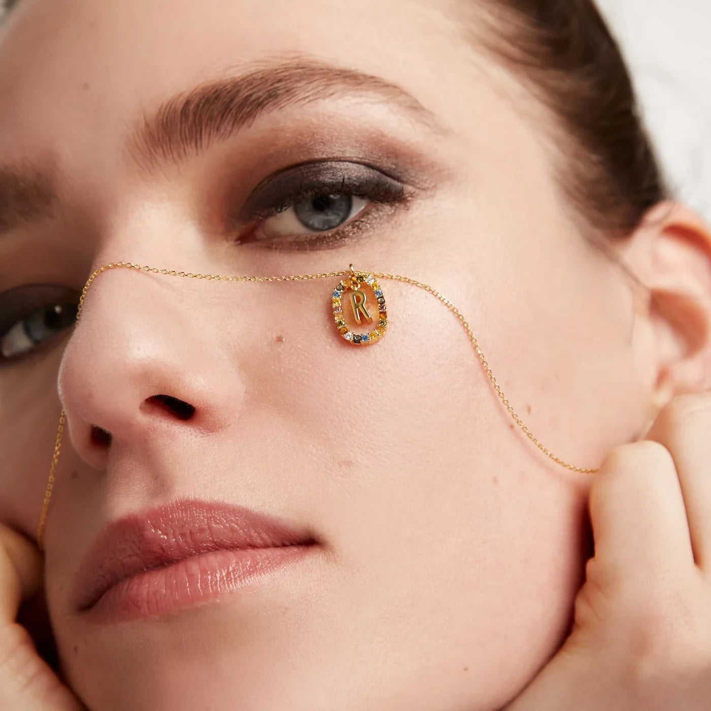 PDPAOLA | Letter R Necklace | CO01-277 | designer necklaces by Hooper Bolton