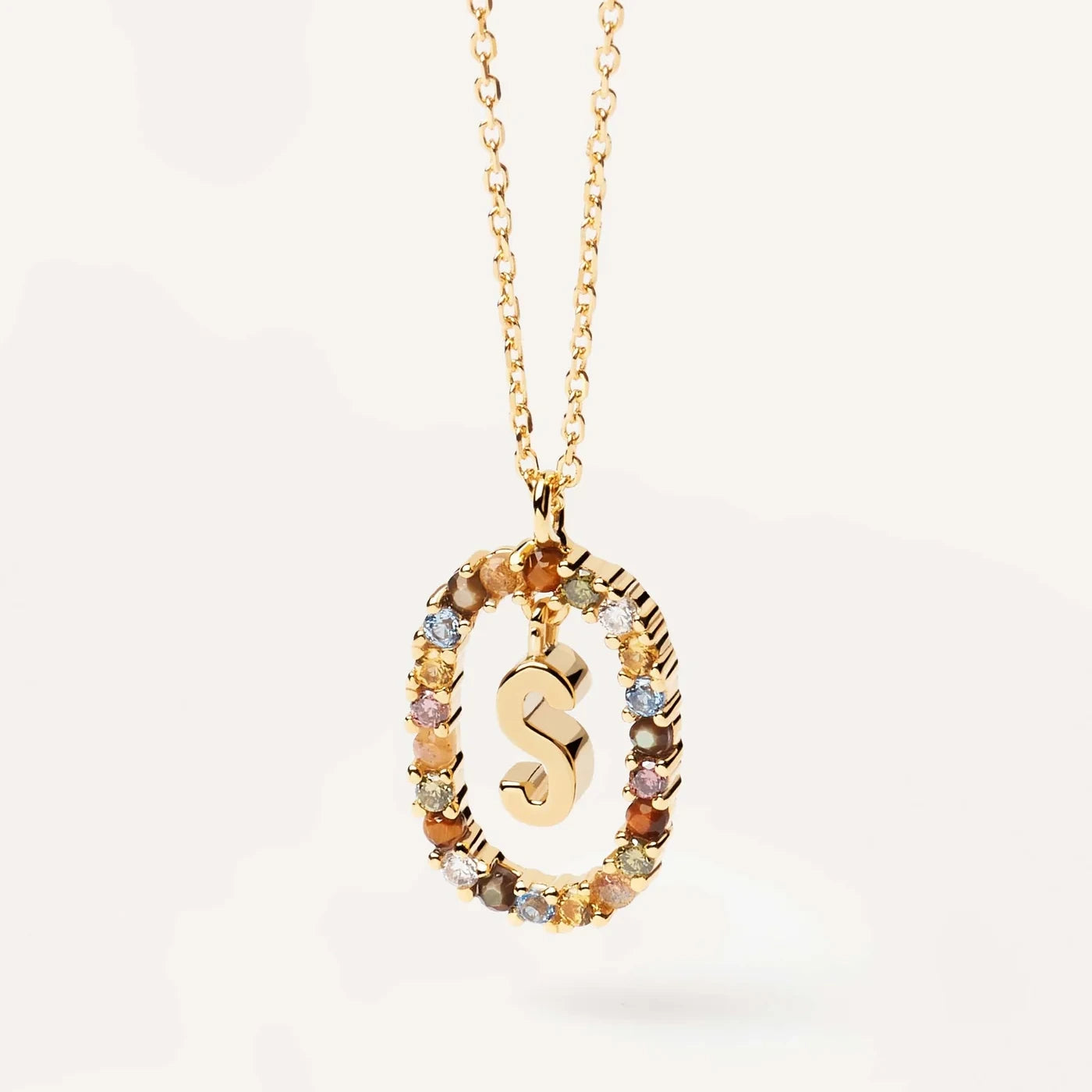PDPAOLA | Letter S Necklace | CO01-278 | designer necklaces by Hooper Bolton