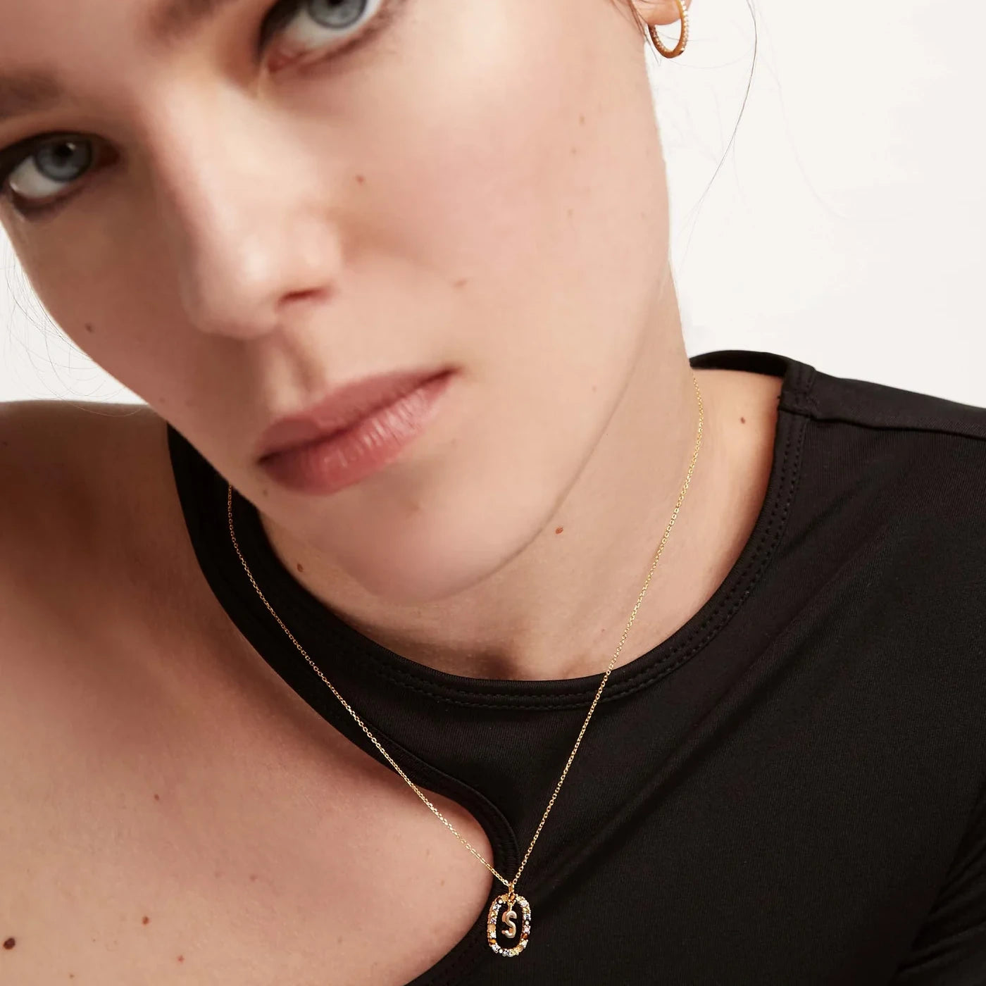 PDPAOLA | Letter S Necklace | CO01-278 | designer necklaces by Hooper Bolton
