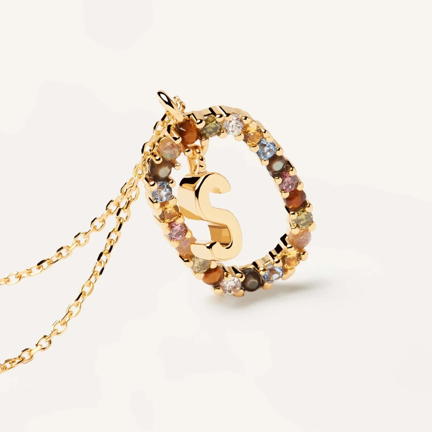 PDPAOLA | Letter S Necklace | CO01-278 | designer necklaces by Hooper Bolton
