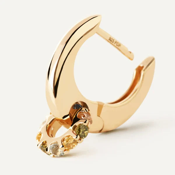 PDPAOLA | Rainbow Spin Hoops Earrings | AR01-B89 | designer earrings by Hooper Bolton