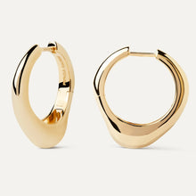 Load image into Gallery viewer, PDPAOLA | Riba Hoops Earrings | AR01-B66 | designer earrings by Hooper Bolton
