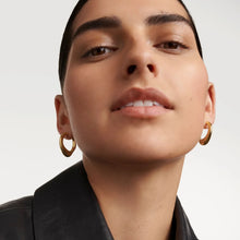 Load image into Gallery viewer, PDPAOLA | Riba Hoops Earrings | AR01-B66 | designer earrings by Hooper Bolton
