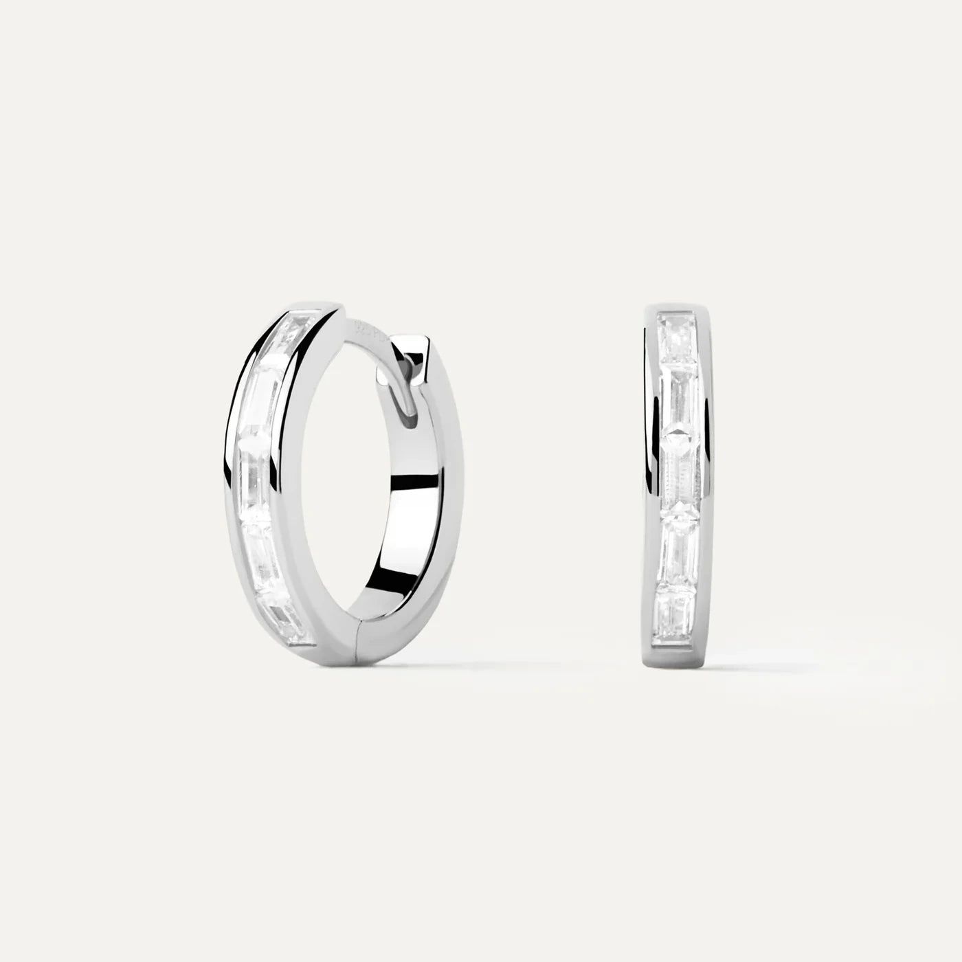 PDPAOLA | Viena Silver Hoops Earrings | AR02-960 | designer earrings by Hooper Bolton