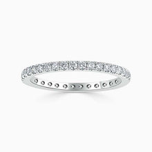 Load image into Gallery viewer, 18ct White Gold 1.80mm Round Brilliant Cutdown Set Full Eternity Ring
