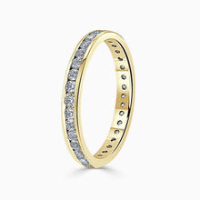 Load image into Gallery viewer, 18ct Yellow Gold 2.25mm Round Brilliant Channel Set Full Eternity Ring
