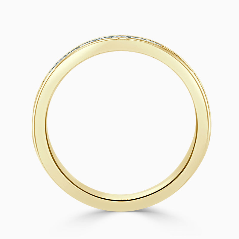Bespoke Handmade Jewellery | 18ctYellowGold3.25mmPrincessCutChannelSetFullEternity4Ring