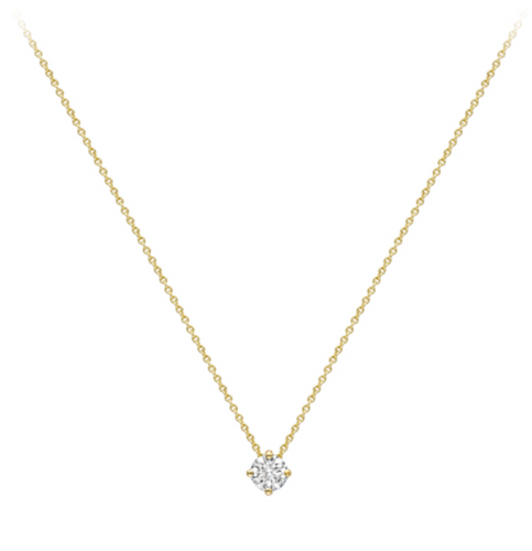 Bespoke Handmade Jewellery | 18ct Gold Claw set Diamond Necklace