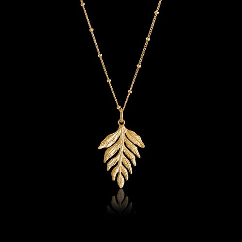 Catherine Zoraida GOLD LEAF NECKLACE