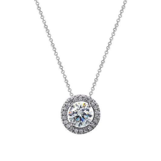 CARAT LONDON GWEN ROUND BORDERSET NECKLACE