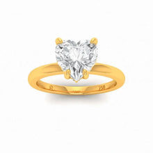 Load image into Gallery viewer, CERTIFIED 18ct GOLD HEART DIAMOND HIDDEN HALO ENGAGEMENT RING 1.00ct
