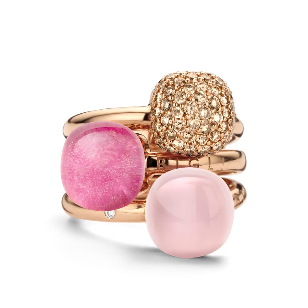 BIGLI - MINI SWEETY - Cognac diamonds