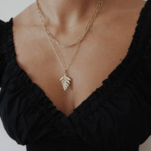 Load image into Gallery viewer, Catherine Zoraida GOLD LEAF NECKLACE
