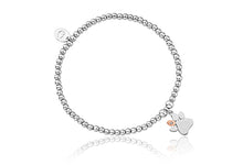 Load image into Gallery viewer, Clogau Paw Print White Topaz Affinity Bead Bracelet
