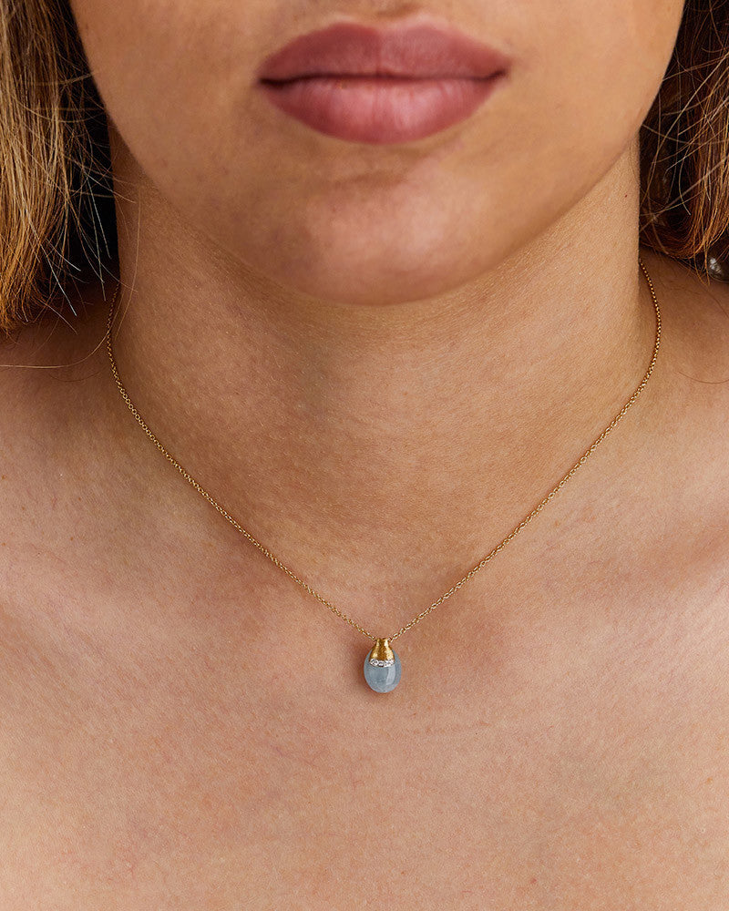 Nanis - 18ct Gold DANCING AZURE NECKLACE