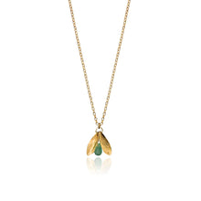 Load image into Gallery viewer, Catherine Zoraida GOLD LUCKY LEAF DROP PENDANT

