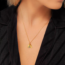 Load image into Gallery viewer, Catherine Zoraida GOLD LUCKY LEAF DROP PENDANT
