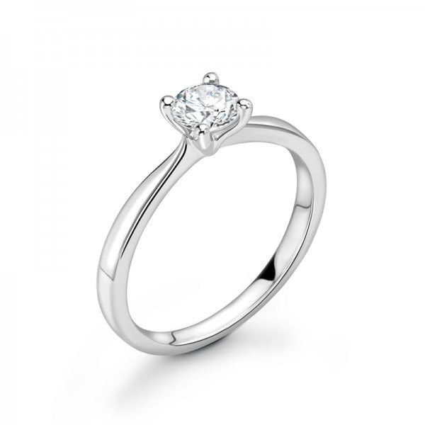 Platinum Brilliant cut Diamond Engagement ring