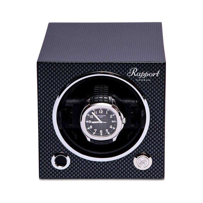 Rapport Watch Winders - Evo Cube Watch Winder Carbon Fibre