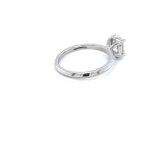 Load image into Gallery viewer, CERTIFIED PLATINUM OVAL DIAMOND ENGAGEMENT RING 1.00ct
