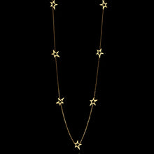 Load image into Gallery viewer, Catherine Zoraida SOLID GOLD FAIRTRADE SEVEN SHOOTING STAR NECKLACE
