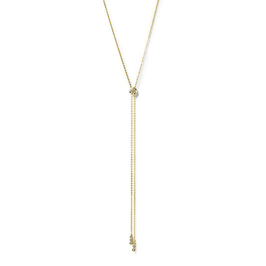 CARAT LONDON TULISA MARQUISE NECKLACE GOLD VERMEIL
