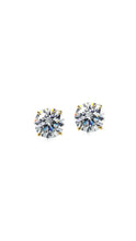 Load image into Gallery viewer, CARAT LONDON ETERNAL FOUR PRONG STUDS YELLOW GOLD 4.00ct Total weight
