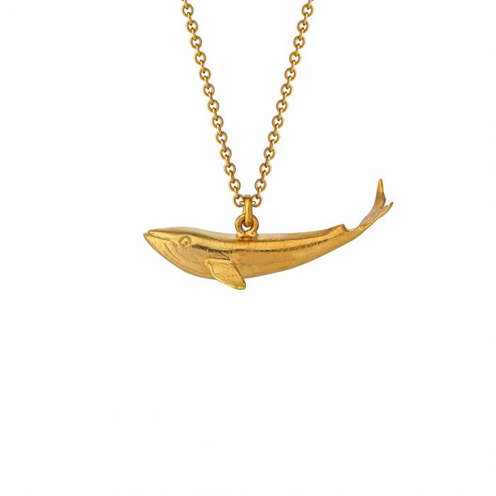 Alex Monroe - Baby Blue Whale Necklace - Gold