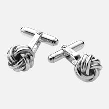 Load image into Gallery viewer, Carrs Celtic Sterling Silver Knot Cufflinks
