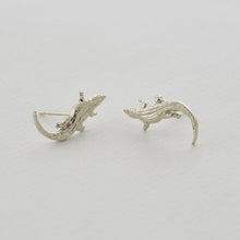Load image into Gallery viewer, Alex Monroe - Crocodile Stud Earrings
