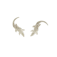 Load image into Gallery viewer, Alex Monroe - Crocodile Stud Earrings
