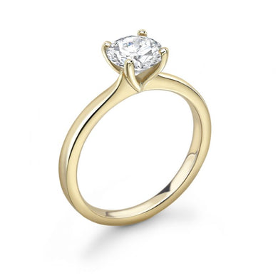 Hand Crafted Bespoke 18ct Gold Brilliant Cut Diamond Engagement Ring | Hooper Bolton