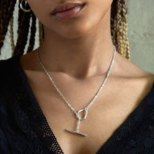 Load image into Gallery viewer, THALASSA FACETED MEDIUM T-BAR LARIAT
