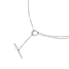 Load image into Gallery viewer, THALASSA FACETED SMALL T-BAR LARIAT
