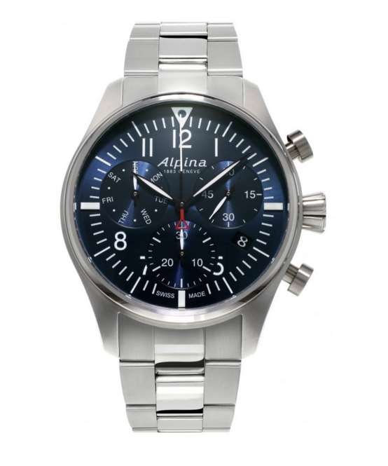 Alpina Watches | Startimer Pilot Big Date | Hooper Bolton | STARTIMER PILOT CHRONOGRAPH QUARTZ (REF. AL-371NN4S6B)
