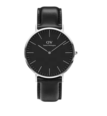 Daniel Wellington Mens Watch - CLASSIC BLACK SHEFFIELD - Silver - 40mm - Silver