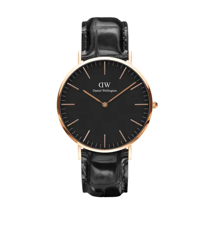 Daniel Wellington Mens Watch - CLASSIC BLACK READING - Rose - 40mm